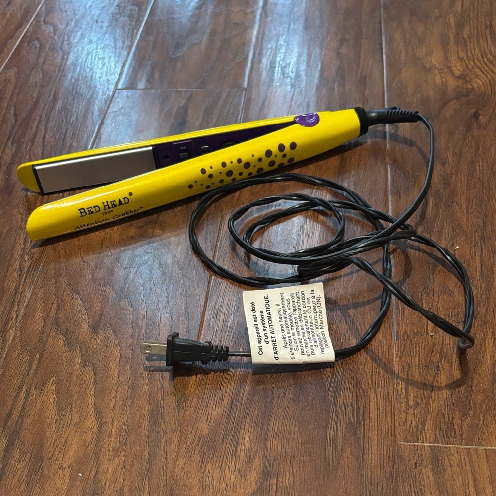 Bed Head Attention Grabber Yellow & Purple Ceramic Flat Iron